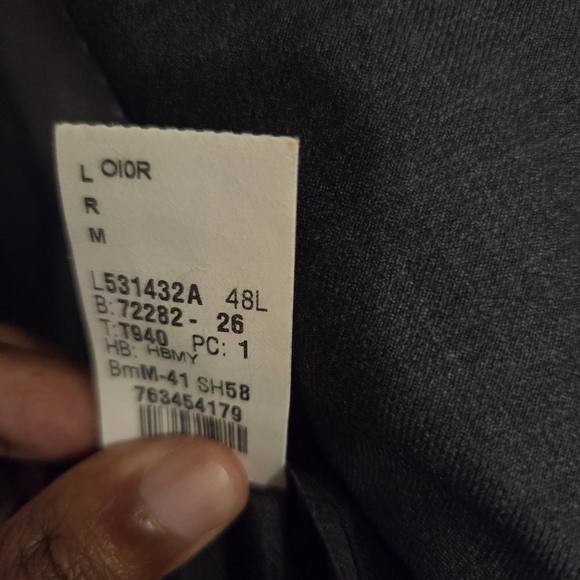 Ralph Lauren Men's Charcoal Black Wool Plaid Blazer Jacket Sport Suit. 48L - Picture 12 of 12